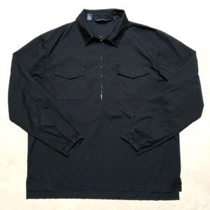 Vintage Polo Golf Ralph Lauren 1/4 Zip Windbreaker Jacket Size XL Black Pullover